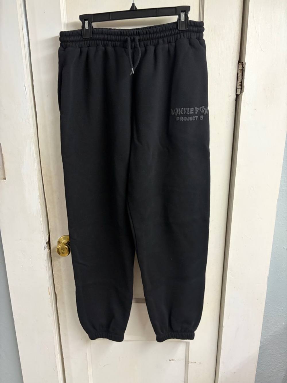White Fox Project 5 Black Sweatpants